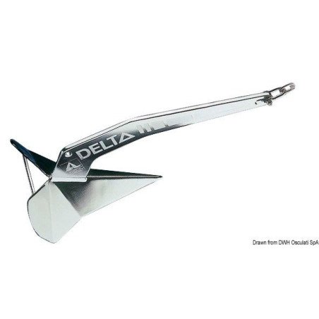 Ancre Delta inox 50 kg - Ancre LEWMAR Delta en inox - discount-nau...