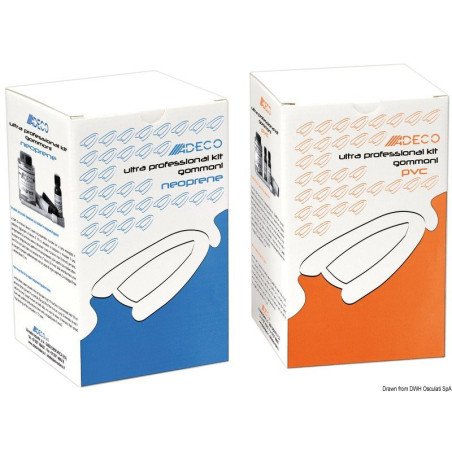 Kit réparation Ultra Professional PVC noir Adeco - Kit réparation c...