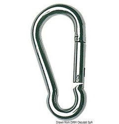Mousqueton AISI 316 8 mm Osculati - Mousquetons en inox AISI 316 po...