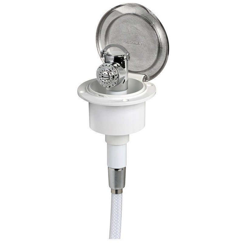 Douche inox Classic Evo tuyau nylon 2,5 m Osculati - Boîtier douche...