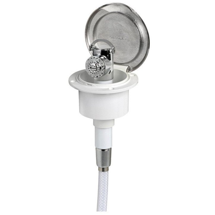 Coffret douche inox Classic Evo tuyau nylon 2,5 m