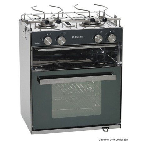 Cuisinière à gaz 2 feux DOMETIC Slim Starlight Dometic - Cuisinière...