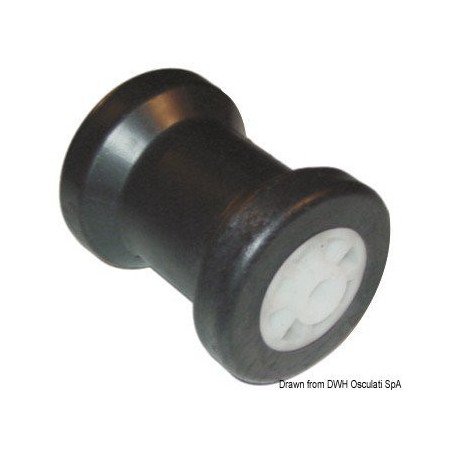 Rouleau central en PVC Ø trou 14 mm Osculati - Rouleau central carè...
