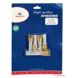 Kit anoden zinc Yanmar moteurs in-bord 6LP/6LY/4LH Osculati - Kit z...