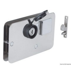 Serrure en laiton chromé 134 x 80 mm Osculati - Serrure pour portes...