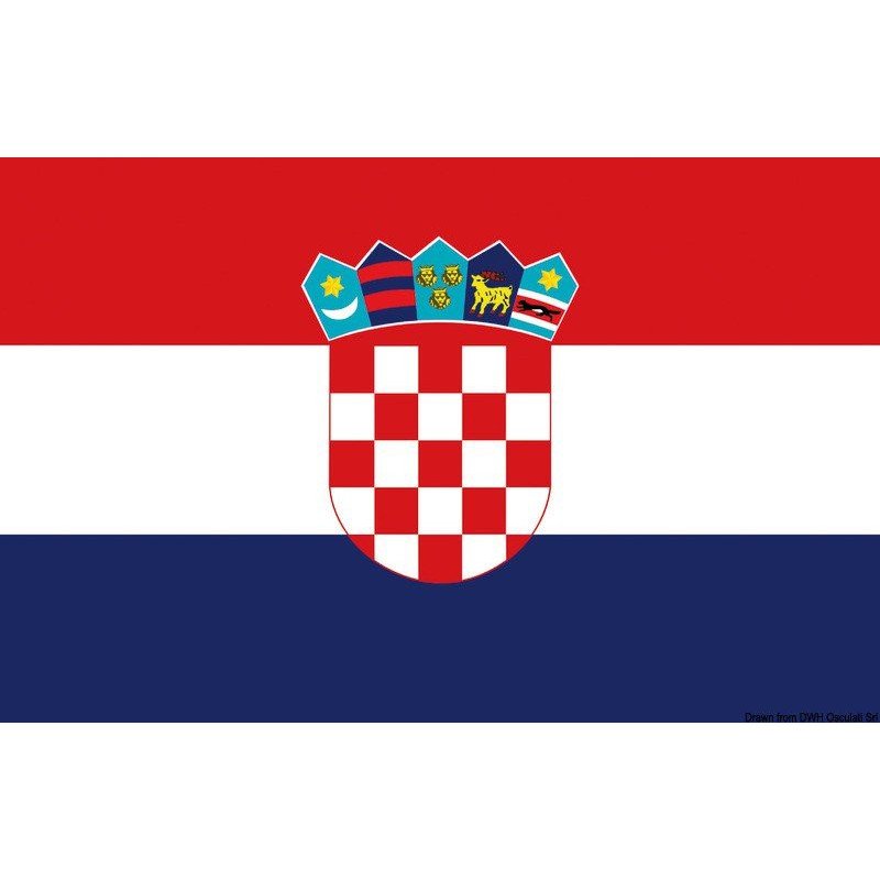 Pavillon Croatie 50 x 75 cm Osculati - Pavillon - Croatie - discoun...