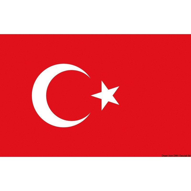 Pavillon Turquie 30 x 45 cm Osculati - Pavillon - Turquie - discoun...