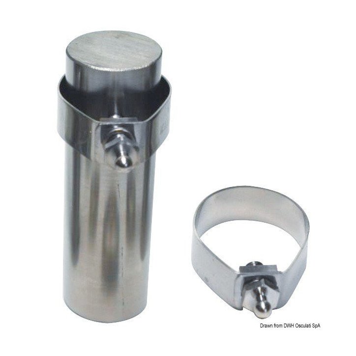 Collier de serrage inox pour boutons Tena pour 25 mm