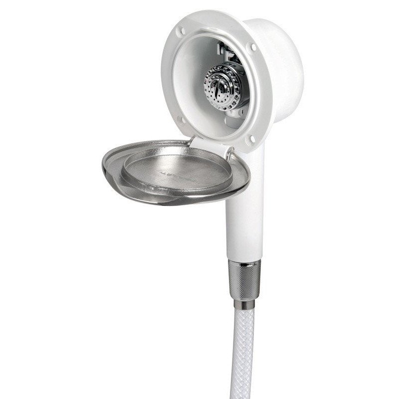 Douche inox Classic Evo tuyau nylon 2,5 m Osculati - Boîtier douche...