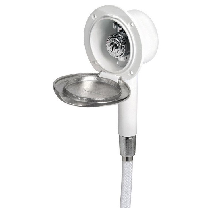 Coffret douche inox Classic Evo tuyau nylon 2,5 m
