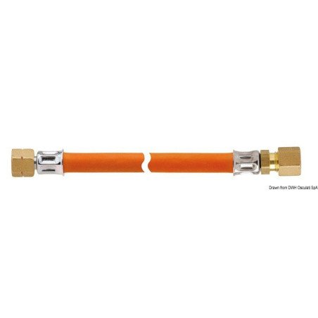 Tube G 1/4 LH x RVS 8 x 400 mm GOK - Tuyaux G 1/4 LH x RVS 8 - disc...