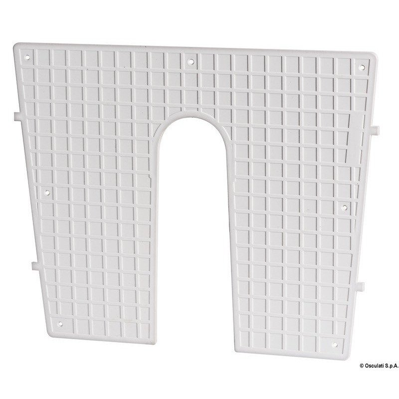 Plaque protection plastique poupe blanc 430x350 mm Osculati - Plaqu...