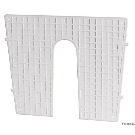 Plaque protection plastique poupe blanc 430x350 mm Osculati - Plaqu...