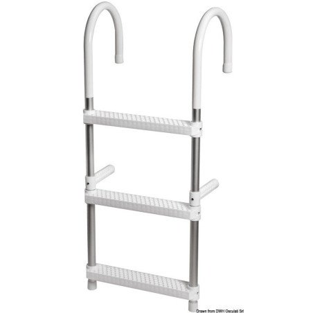 Echelle Eco bras pliables, flottant 5 marches Osculati - Echelle Ec...