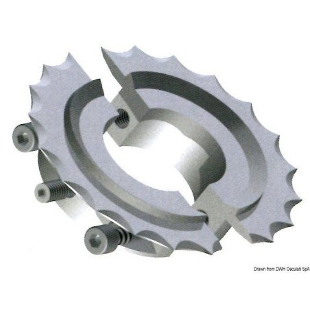 Coupe-orin inox axe Ø 50 mm externe Ø 120 mm Osculati - Coupe-orin ...