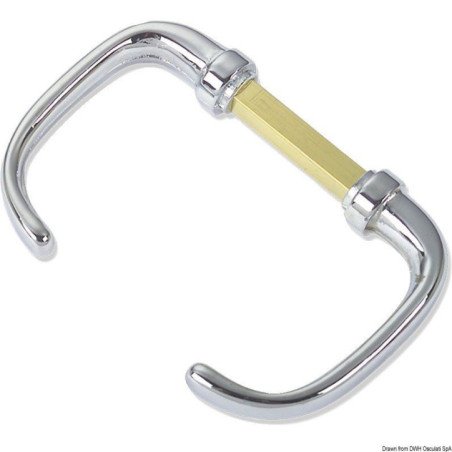 Poignée Classic Classic laiton chromé 80x35 mm - - Poignées Classic...