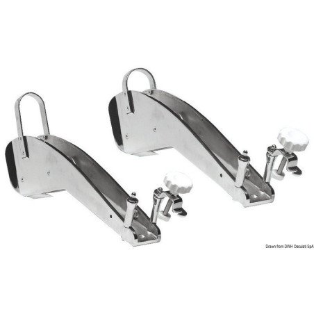 Davier inox pour ancres 16/25 kg Osculati - Daviers - discount-naut...