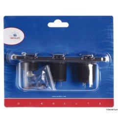 Voltmètre et ampèremètre numérique, prise 12V, USB Osculati - Voltm...