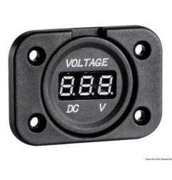 Voltmètre numérique 8/32 V à encastrer Osculati - Voltmètre/ampèrem...