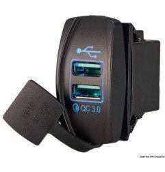 Prise de courant avec double USB - Prise de courant avec double US...