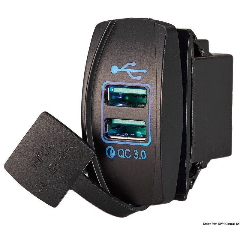 Prise de courant avec double USB - Prise de courant avec double US...