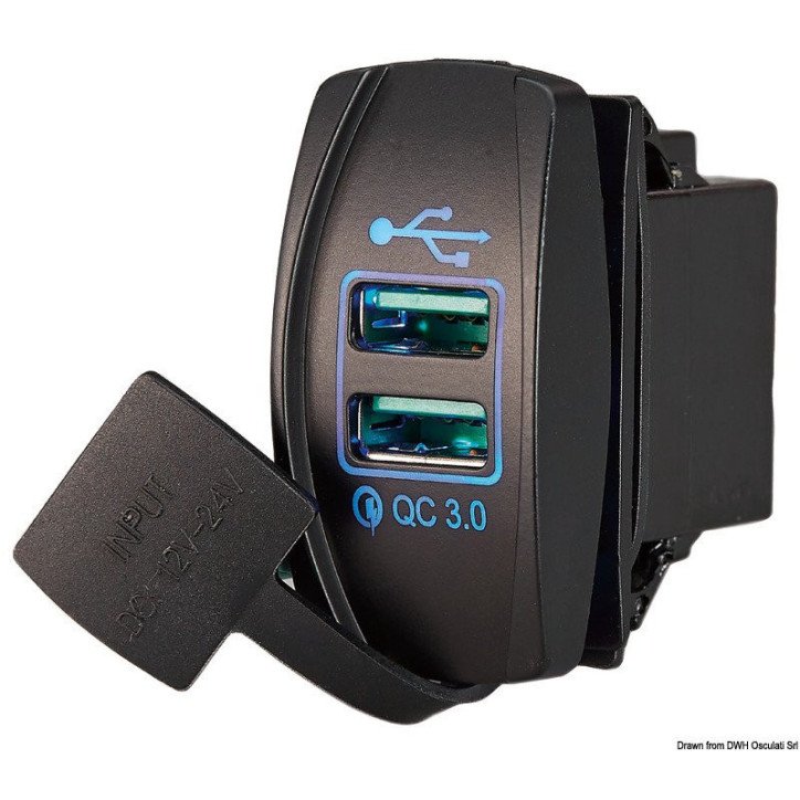 Prise de courant avec double USB Prise de courant avec double USB