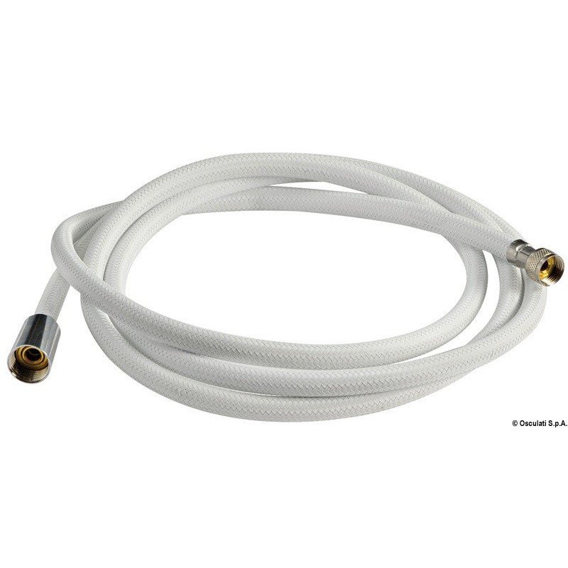 Tuyau douche armé en nylon blanc 4 m Osculati - Tuyau douche en nyl...