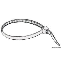 Collier réouvrable nylon blanc 3,5 cm - - Colliers réouvrables - di...