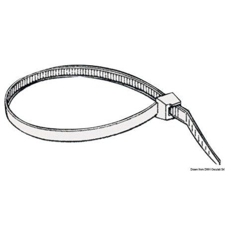 Collier réouvrable nylon blanc 2 cm - - Colliers réouvrables - disc...
