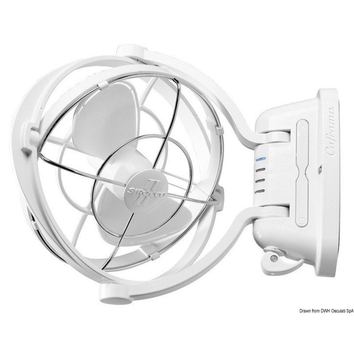 Ventilateur Caframo Sirocco noir 12/24 V