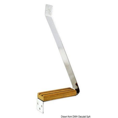 Marche de mât inox + teak Osculati - Marche de mat - discount-nauti...