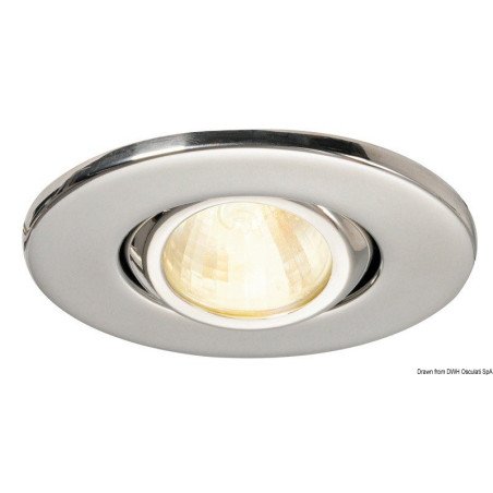 Spot Altair poli miroir LED HD Osculati - Spot LED orientable comp...