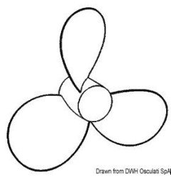 Hélice YAMAHA 14"x21 droit Solas propellers - Pour moteurs YAMAHA -...