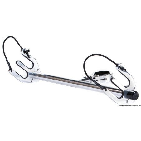 Combo Ski ou 2 Slalom Skis avec fourches 38mm Osculati - étriers po...
