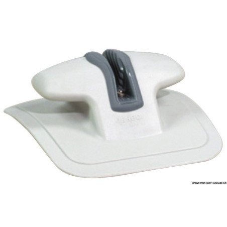 Bitte de proue Fast Rubber avec coinceur RAL7035 Osculati - Bitte d...