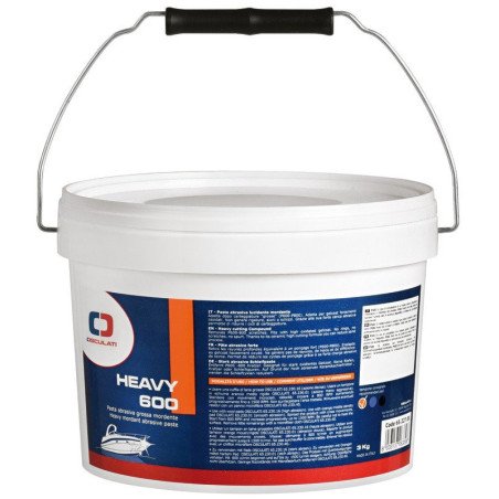Pâte abrasive épaisse Osculati Heavy 600 3kg noir Osculati - Heavy ...
