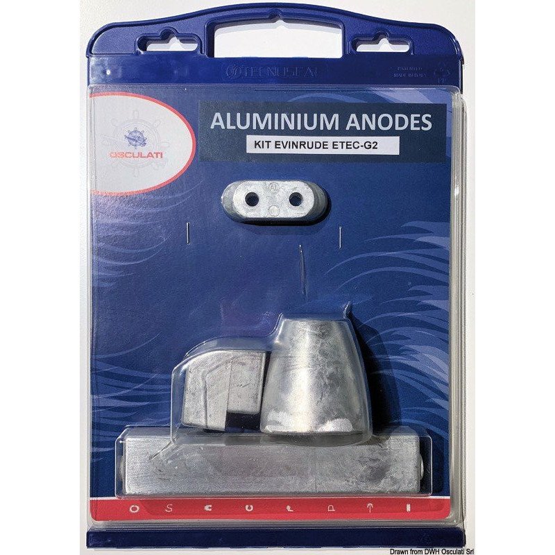 Kit OMC ETEC-G2 Osculati - Anodes pour moteurs Johnson / Evinrude G...