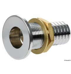Passe-coque ras laiton chromé 2" x 56 mm Osculati - Passe-coque au ...