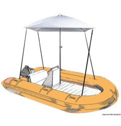 Bimini PARASOL pliable p. bateau blue navy Osculati - Bimini Paraso...