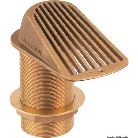 Crépine passe-coque bronze GUIDI série 2000 2" - Crépine passe-coq...