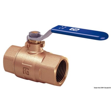 Vanne à bille F-F GUIDI en bronze plein débit 3/8" - Vanne à bille...