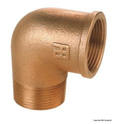 Raccord coudé 90° en bronze M-F GUIDI 3" - Raccord coudé 90° M-F e...