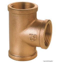 Raccord à T en bronze F-F-F GUIDI 3/4" - Raccord en T f-f-f en bro...