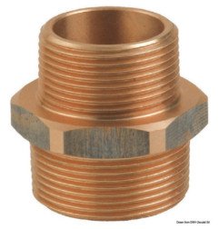 Embout réduit M-M en bronze GUIDI 3/4" x 1/2" - Embout fileté rédu...