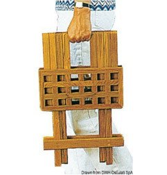 Tabouret teck 30x30x45 cm