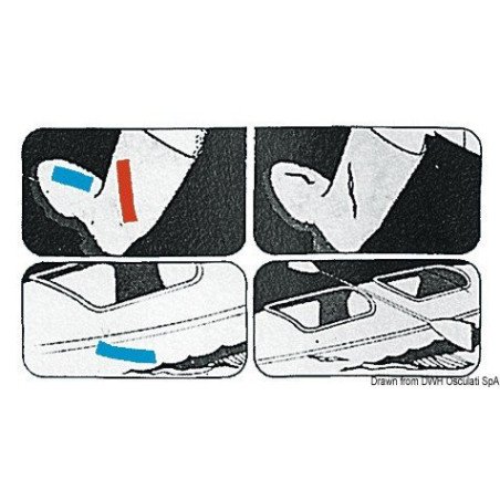 Ruban auto-adhésif PSP MARINE TAPES bleu 50mmx5m