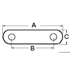 Coinceur AISI 316 48 x 36x 15 mm