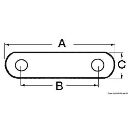 Coinceur AISI 316 48 x 36x 15 mm