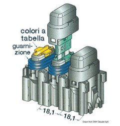 Porte-fusible + capuchon 30 A Osculati - Porte-fusibles avec capuch...