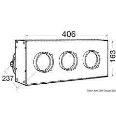 Radiateur 40000BTU 12V 3 plat.